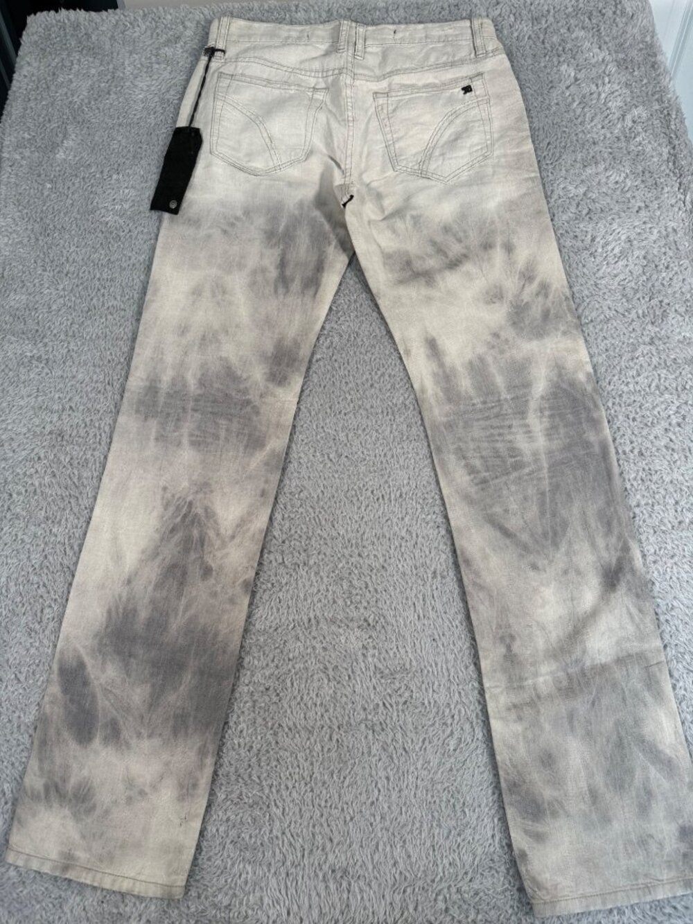 Joes Brixton Mens W30 Tie-Dye Linen Pants 90s Y2K Lightweight Beach Comfort - Picture 3 of 14